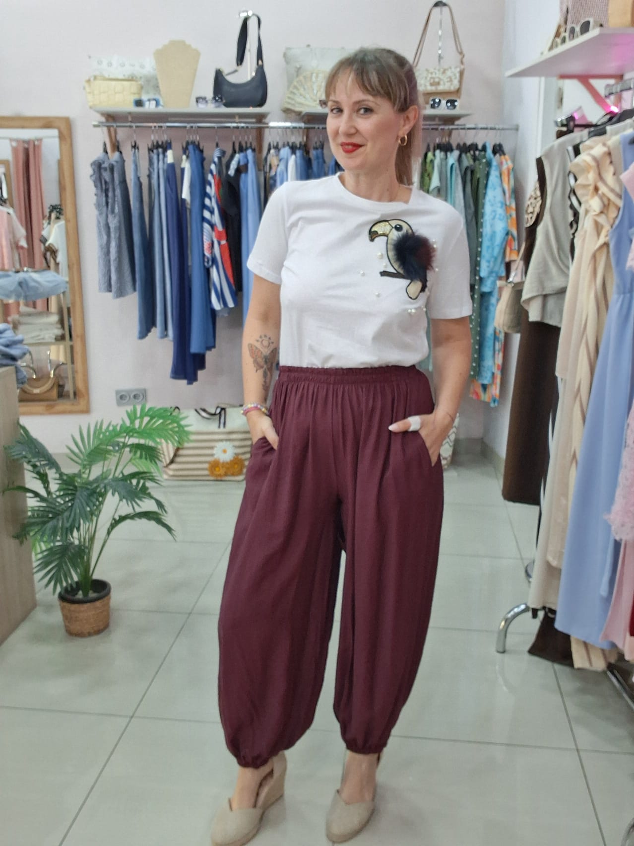 Pantalon Globo Fluido