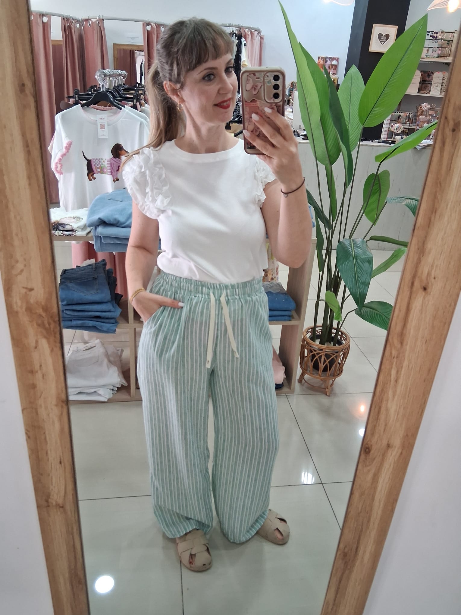 Pantalón Rayas Fluido