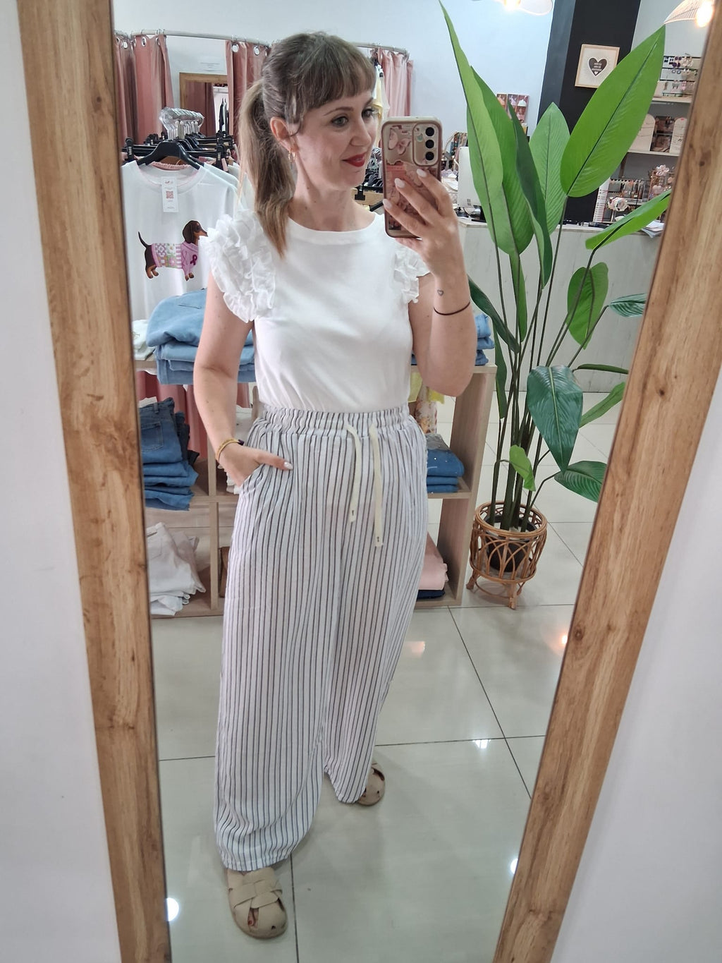 Pantalón Rayas Fluido