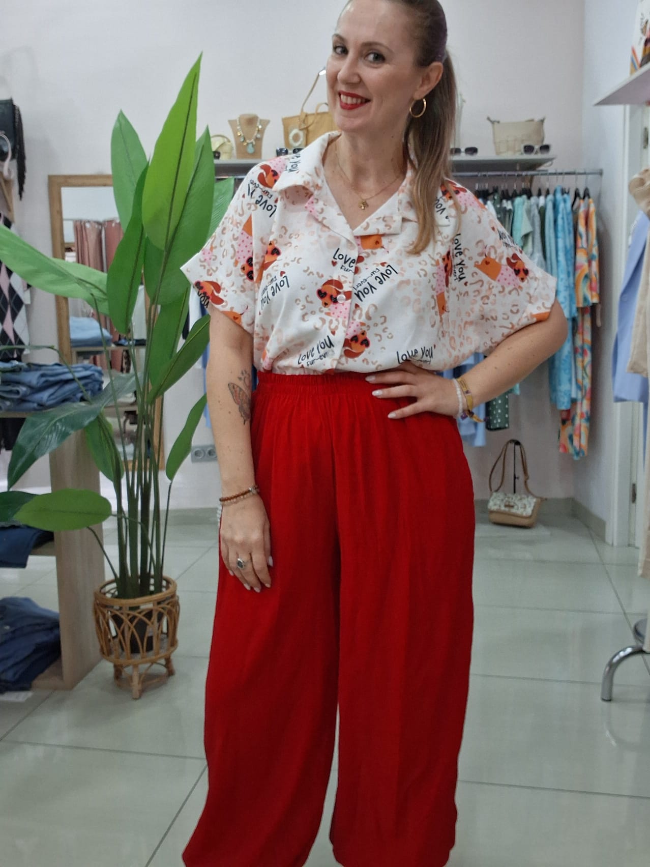 Pantalon Globo Fluido