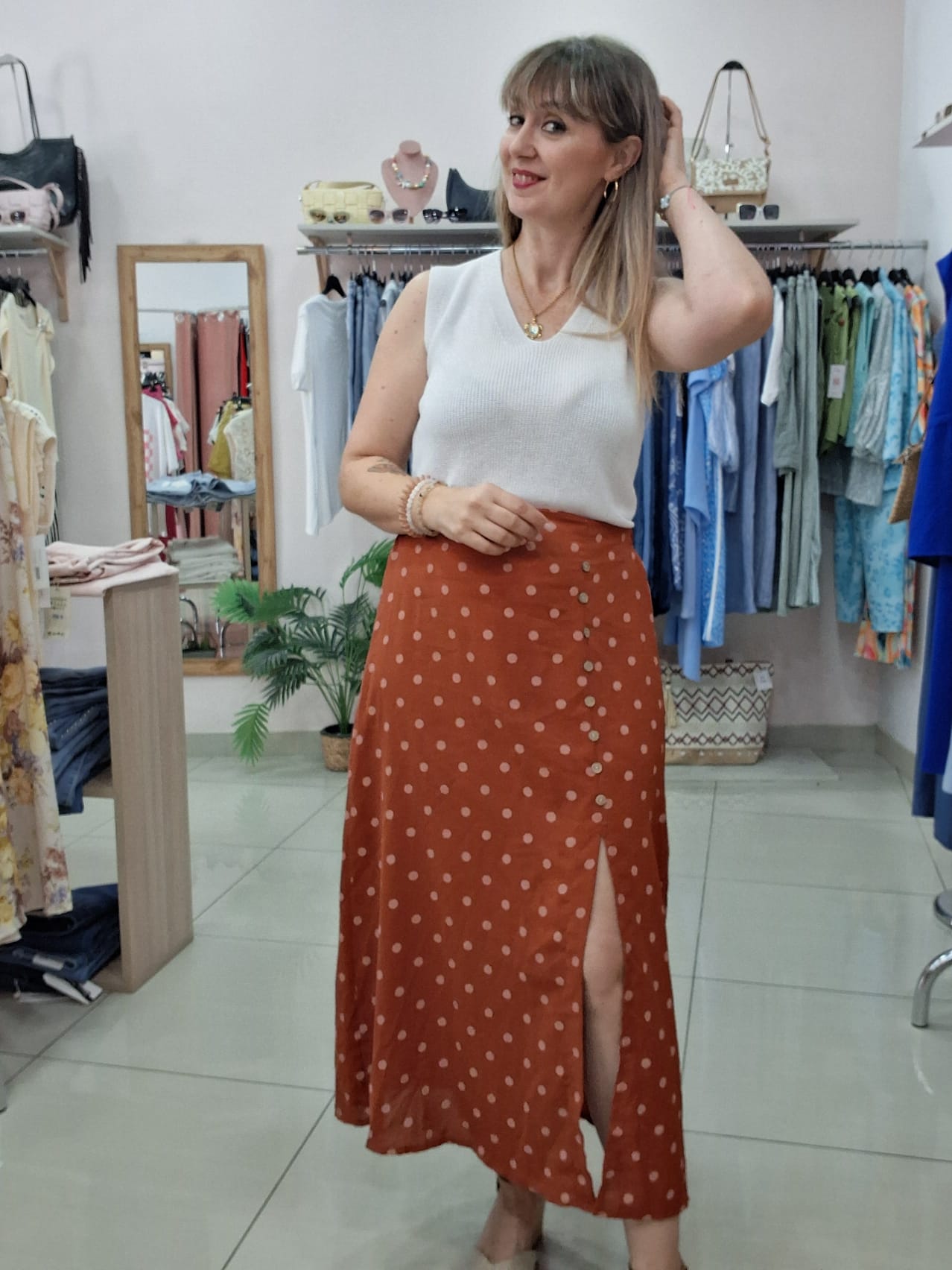 Falda Lunares
