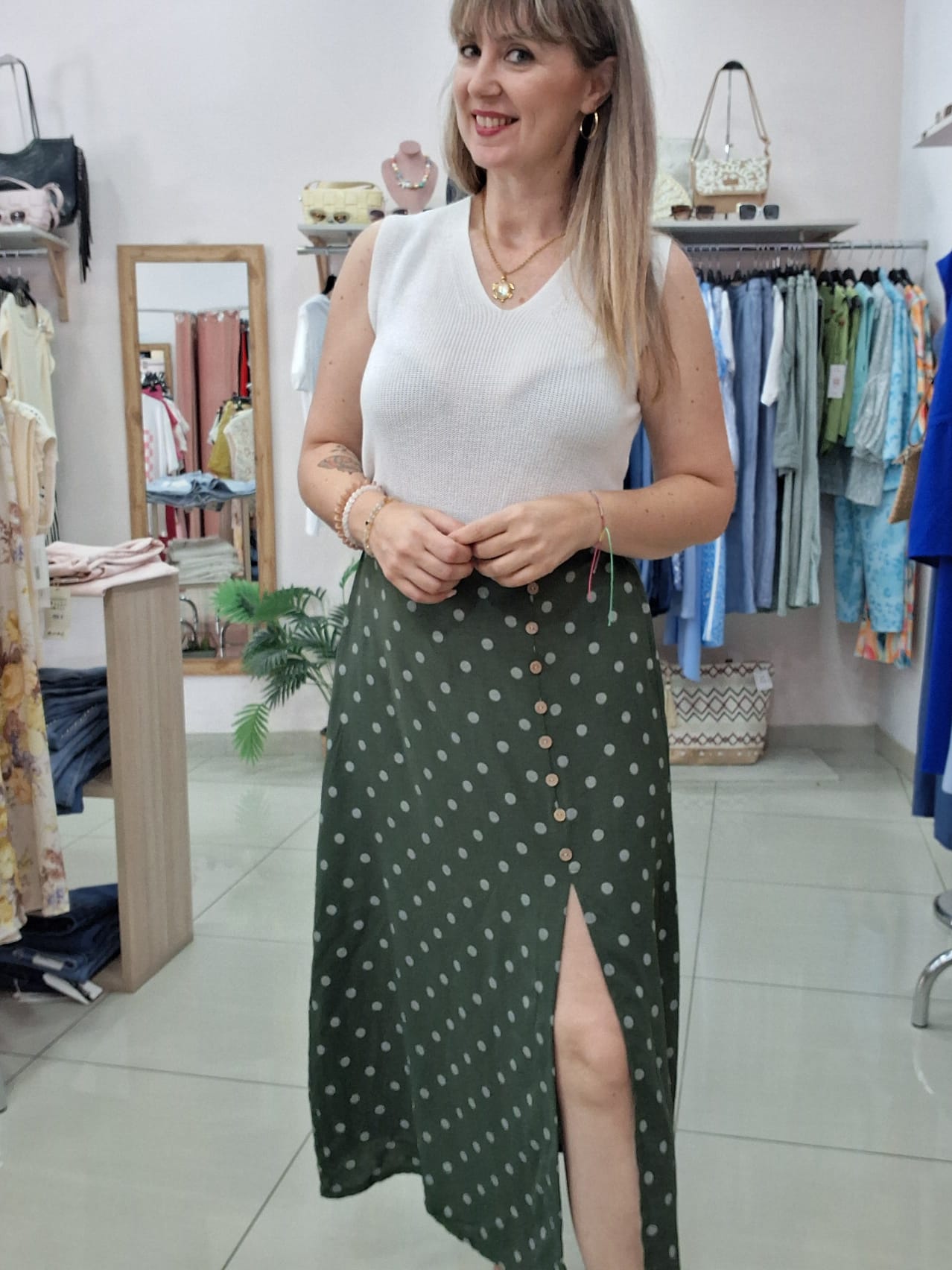 Falda Lunares