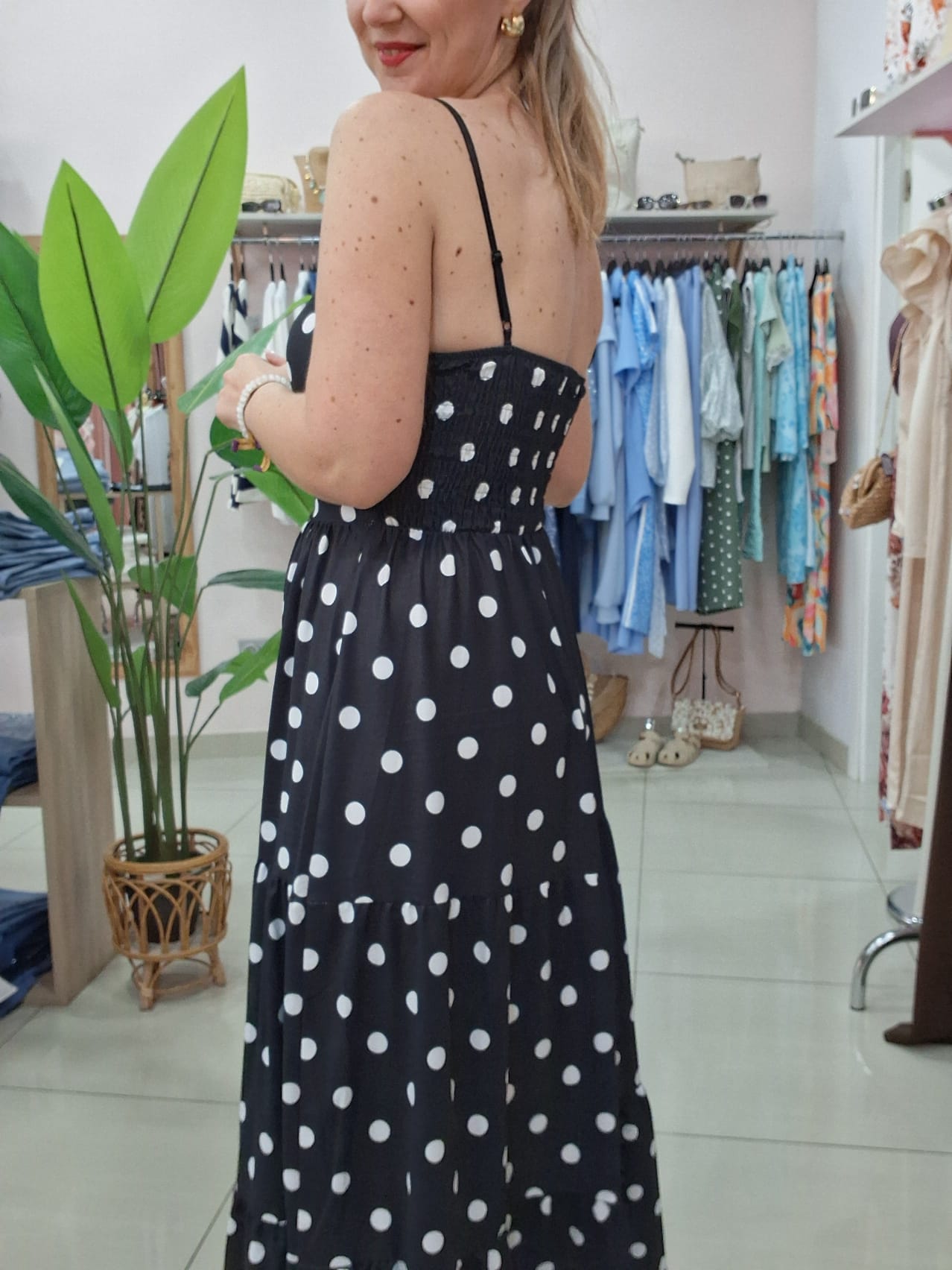 Vestido Boho Lunares