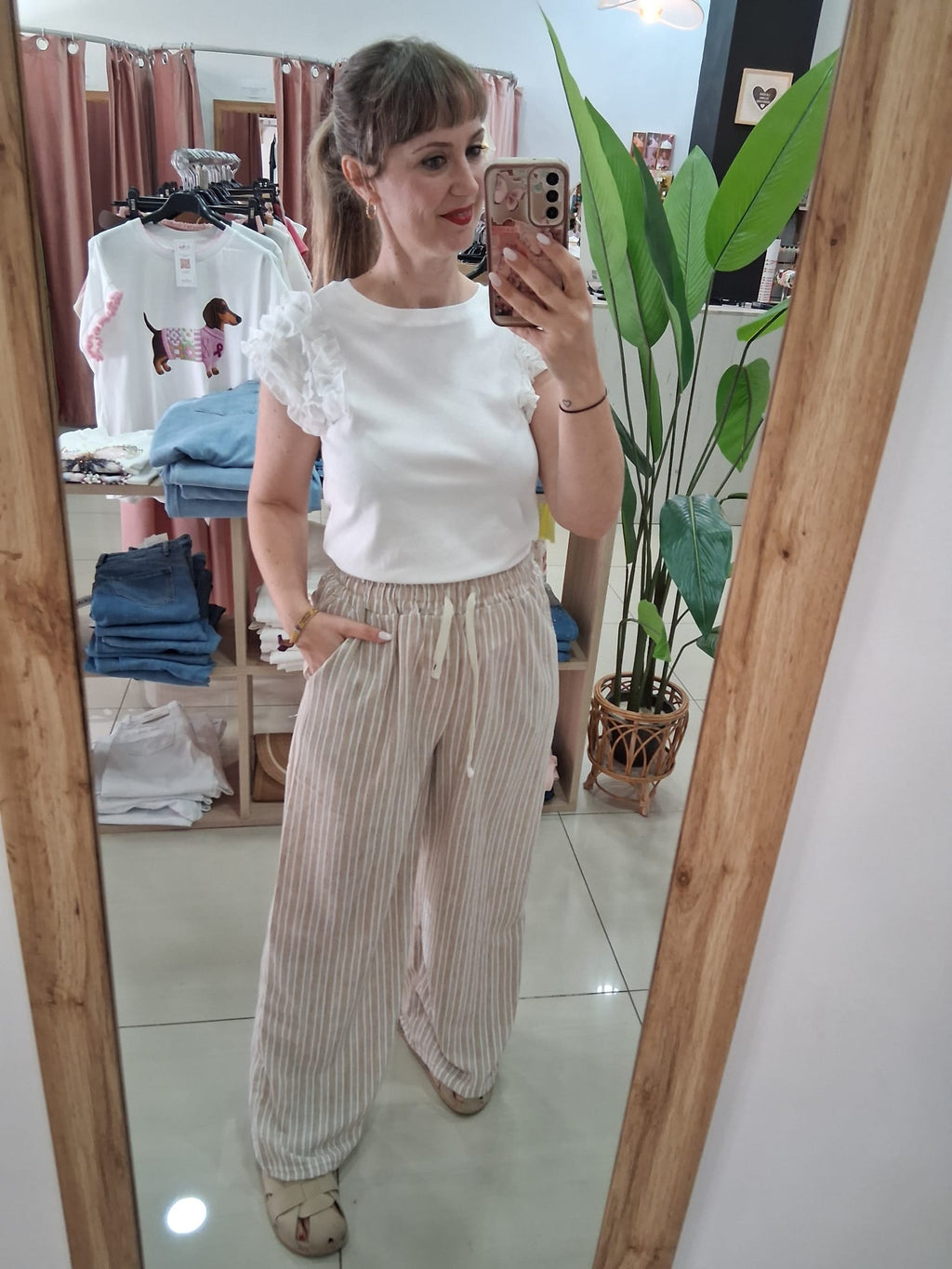 Pantalón Rayas Fluido